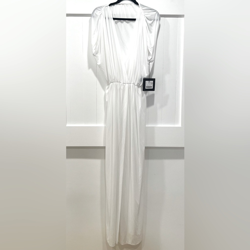 Norma Kamali Athena Gown cover-up - White - Large - NWT